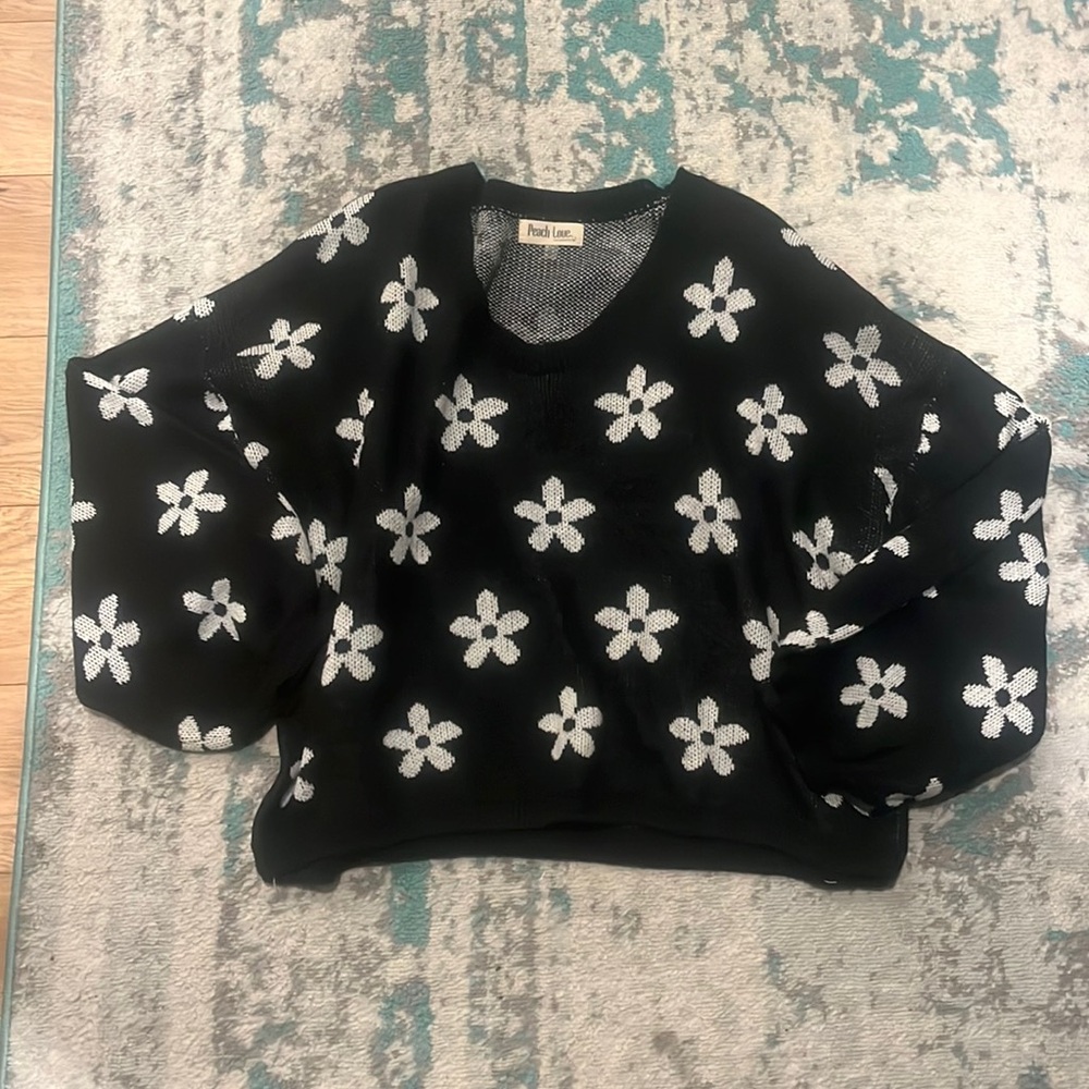 Shop Zoco ballon sleeve sweater size large